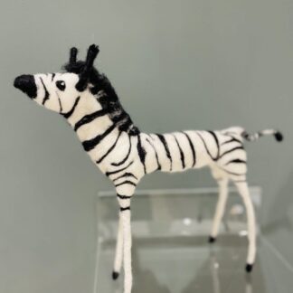 Quirky needlefelt Zebra