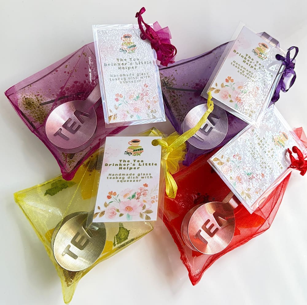 Tea drinkers helper (tea bag squeezer set in various flower designs) - Image 4
