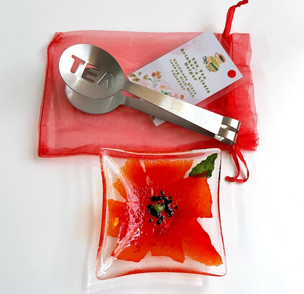 Tea drinkers helper (tea bag squeezer set in various flower designs) - Image 6