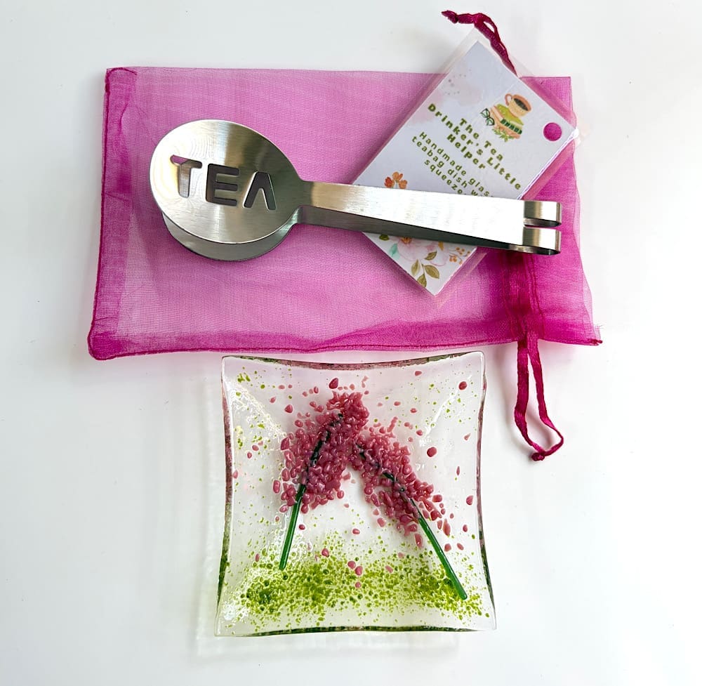 Tea drinkers helper (tea bag squeezer set in various flower designs) - Image 8
