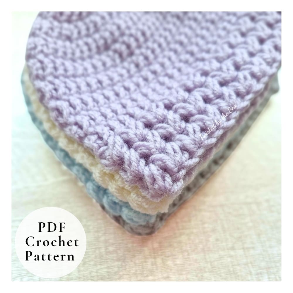 crochet baby hat pattern - sizes newborn to 6 months