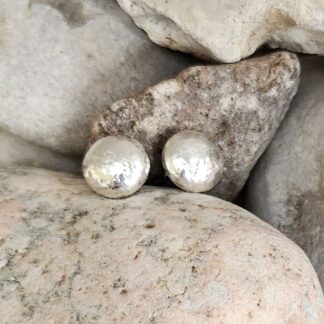 Nugget-ear-studs-in-sterling-silver