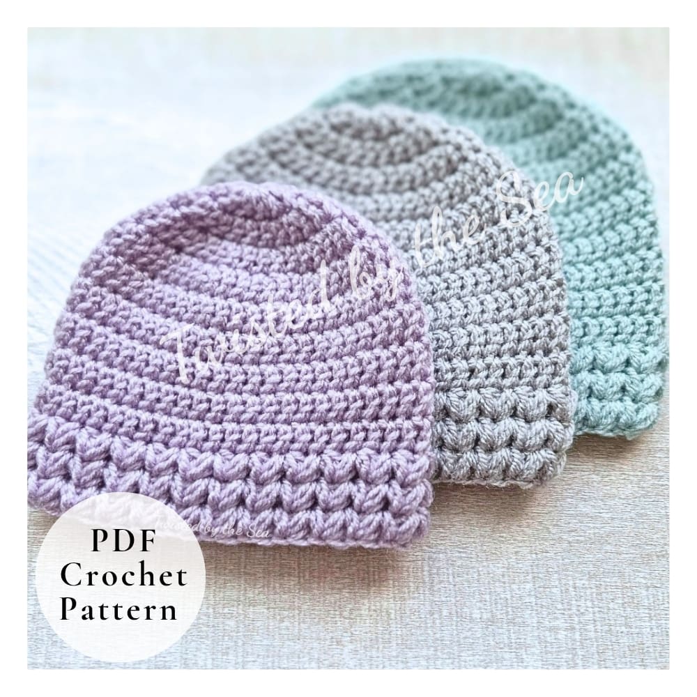 crochet baby hat pattern - sizes newborn to 6 months