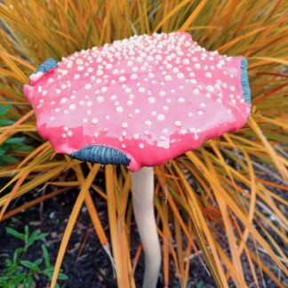 Red & White Ceramic Mushroom