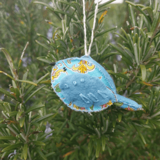 felt and fabric handmade birs, summer collection, blue skies