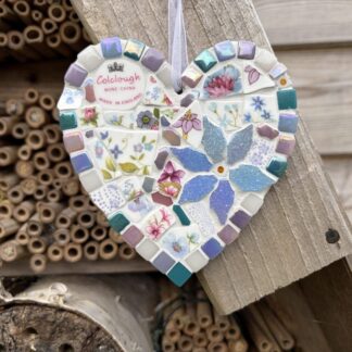 Handmade Mosaic Heart from Vintage China - A thoughtful gift