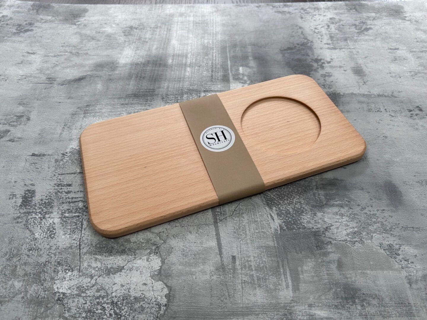 Handmade Beech Breakfast and Cake Serving Board - Image 2