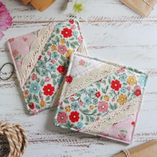ditsy print floral coasters
