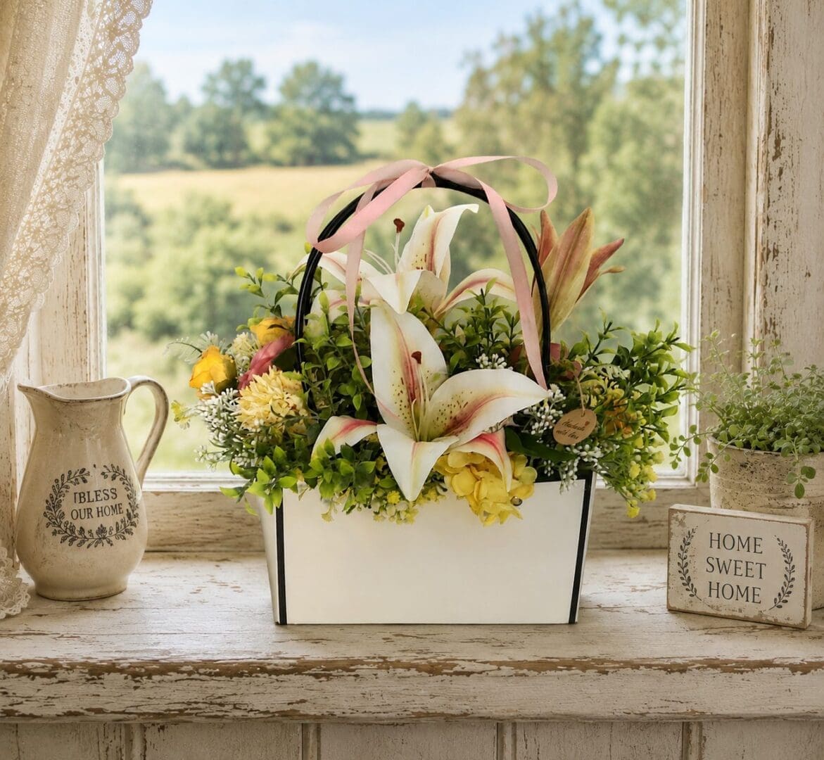 Gift Handbag with Luxury Lilies