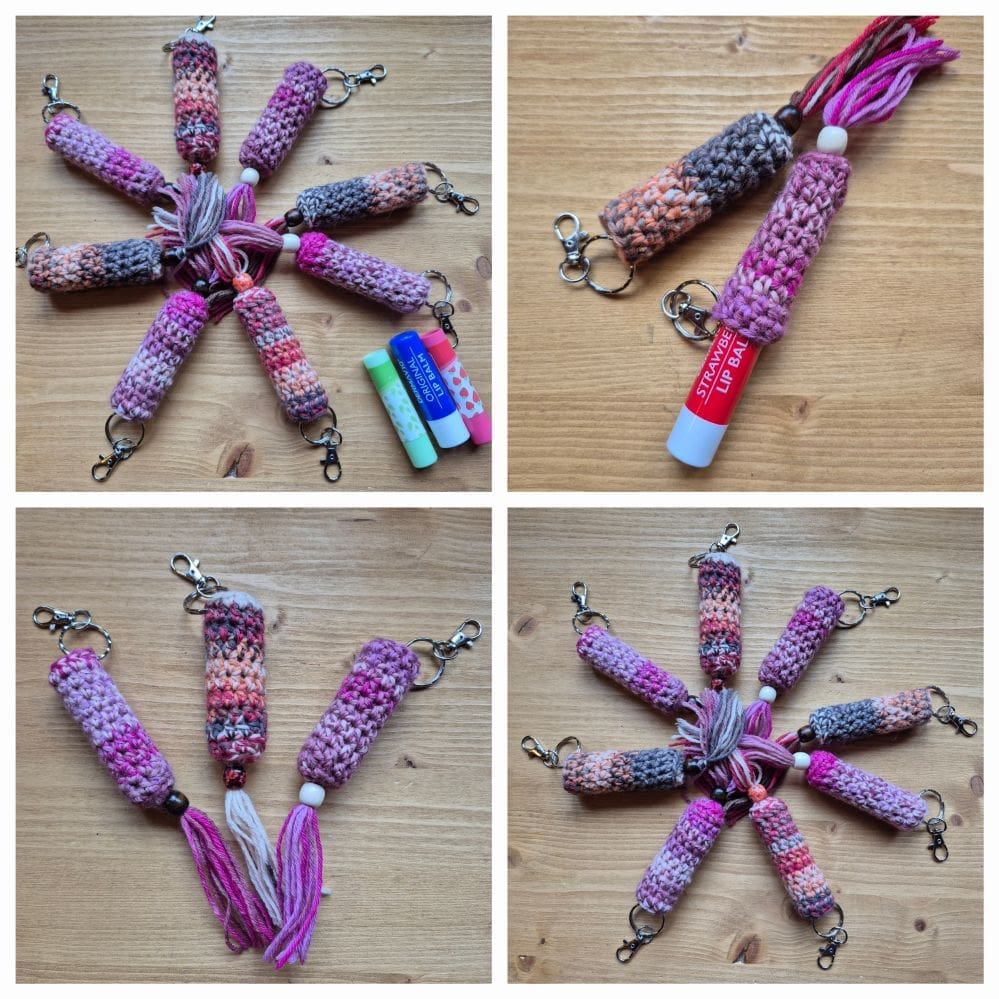 lip balm holder key ring