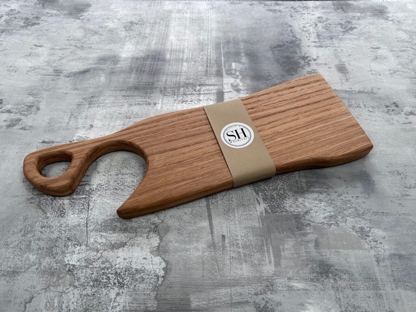 Handmade Oak "Cleaver" Serving Cheese Charcuterie Board - Image 2