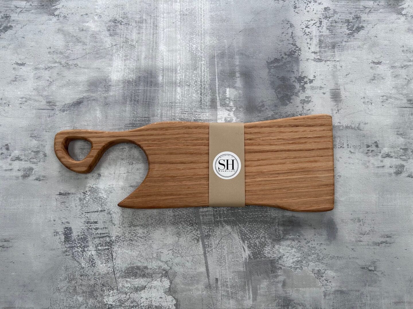 Handmade Oak "Cleaver" Serving Cheese Charcuterie Board - Image 3