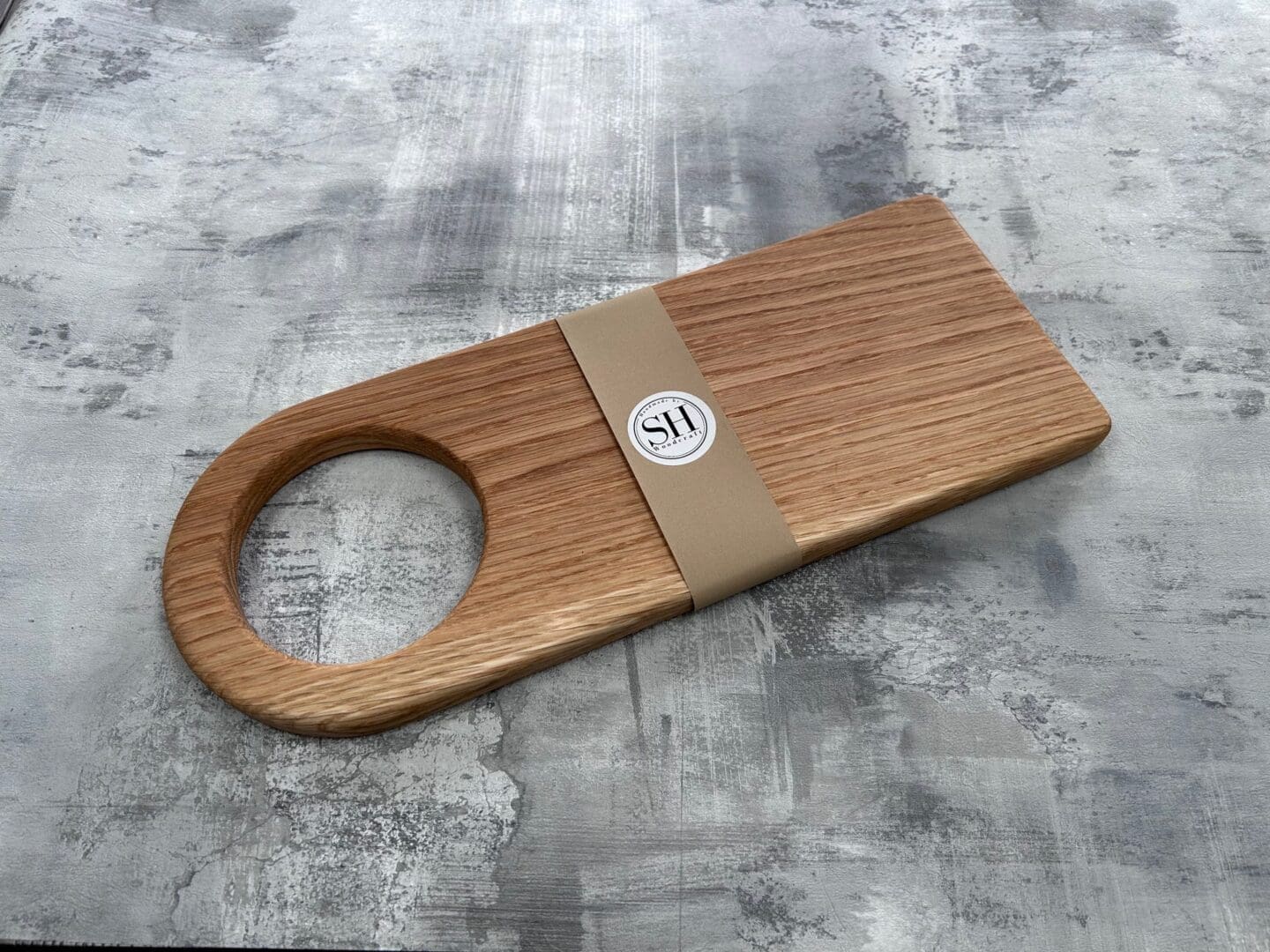 Handmade Oak "Paddle" Serving Cheese Charcuterie Board - Image 2