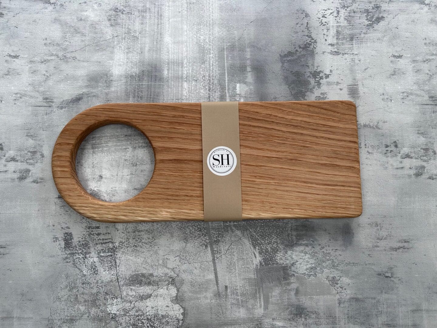 Handmade Oak "Paddle" Serving Cheese Charcuterie Board - Image 3