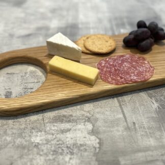 Handmade Oak "Paddle" Serving Cheese Charcuterie Board