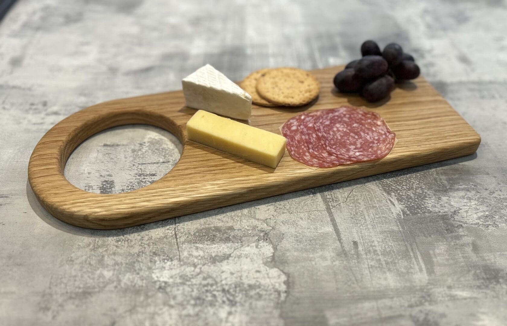 Handmade Oak "Paddle" Serving Cheese Charcuterie Board