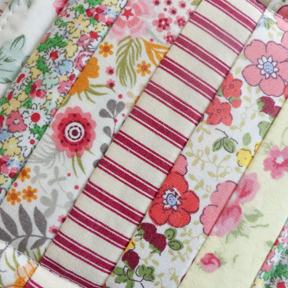 Handmade Patchwork Cotton Quilted Drinks Coasters Set of 2 - Image 2
