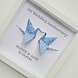 unique 1st paper anniversary gift japanese origami handmade by the Origami Soul