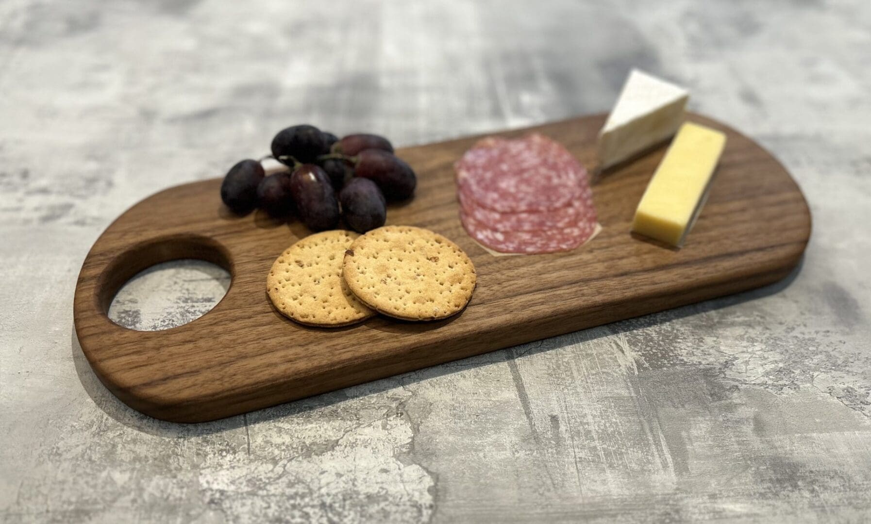 Handmade Walnut "Oval" Serving Cheese Charcuterie Board
