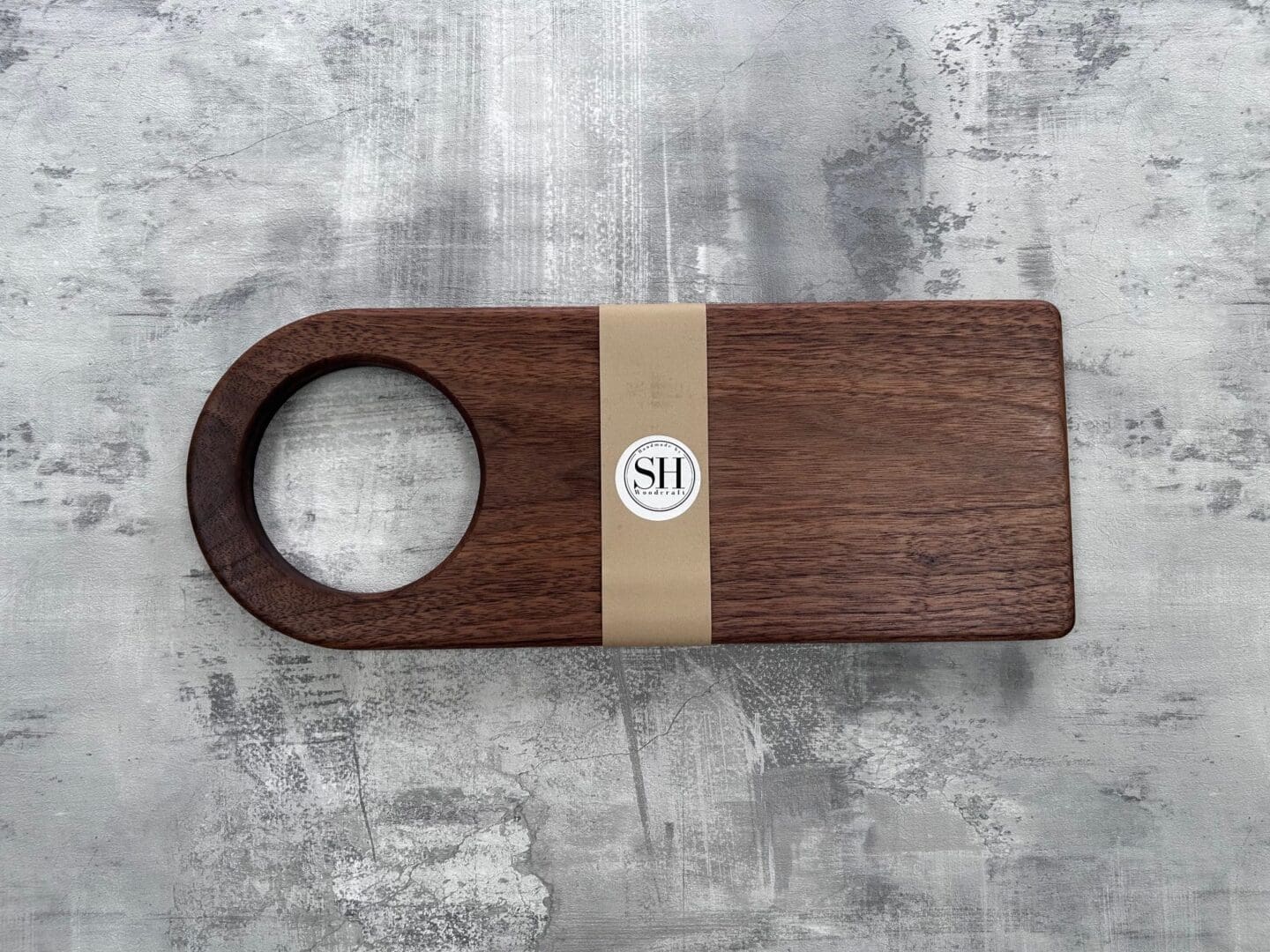 Handmade Walnut "Paddle" Serving Cheese Charcuterie Board - Image 3