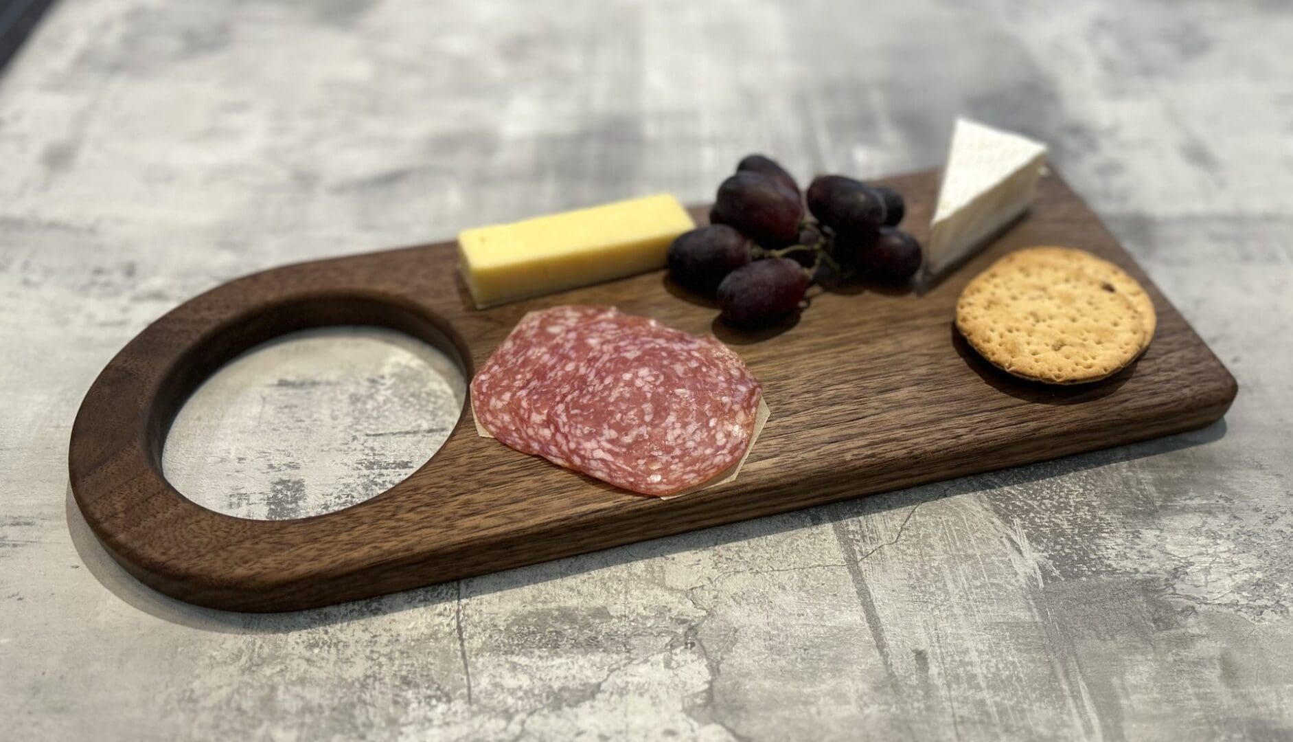 Handmade Walnut "Paddle" Serving Cheese Charcuterie Board