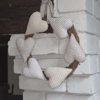 Handcrafted Willow Heart Nursery Wreath